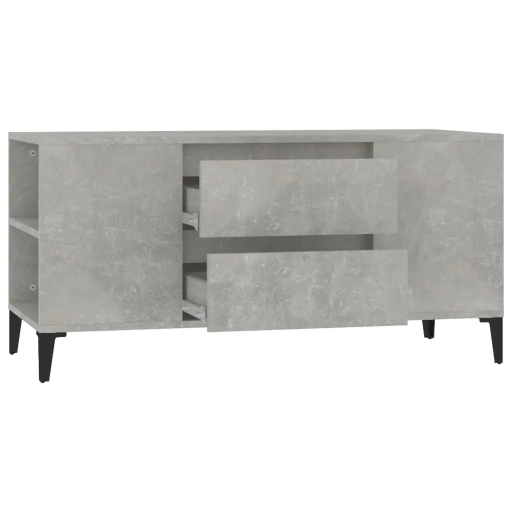 Mobile per TV Grigio Cemento 102x44,5x50 cm Legno Multistrato cod mxl 27554