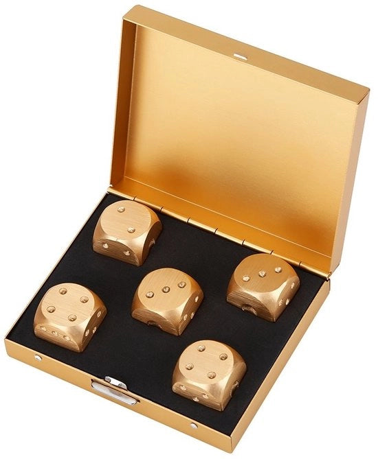 Set di Dadi in Acciaio Leggero - 5 Pezzi - Scatola Retta - Duraturo - Design Elegante - Maniglia Comoda