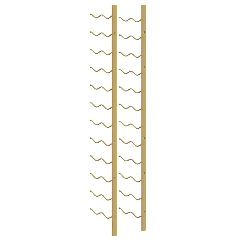 Portavini da Parete per 24 Bottiglie 2 pz Oro in Ferro CFW8261099