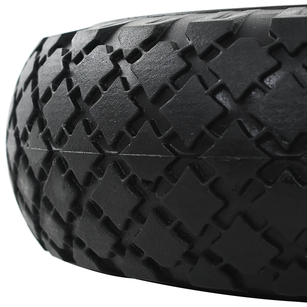 Ruote Carrello a Mano 4 pz in PU Solido 3.00-4 (260x85) 142972