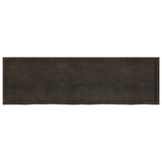 Ripiano Marrone Scuro 200x60x(2-6) cm Massello Rovere Trattato 363851