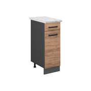 Vicco Mobiletto base per cucina Quercia dorata 30 cm PL Marmo