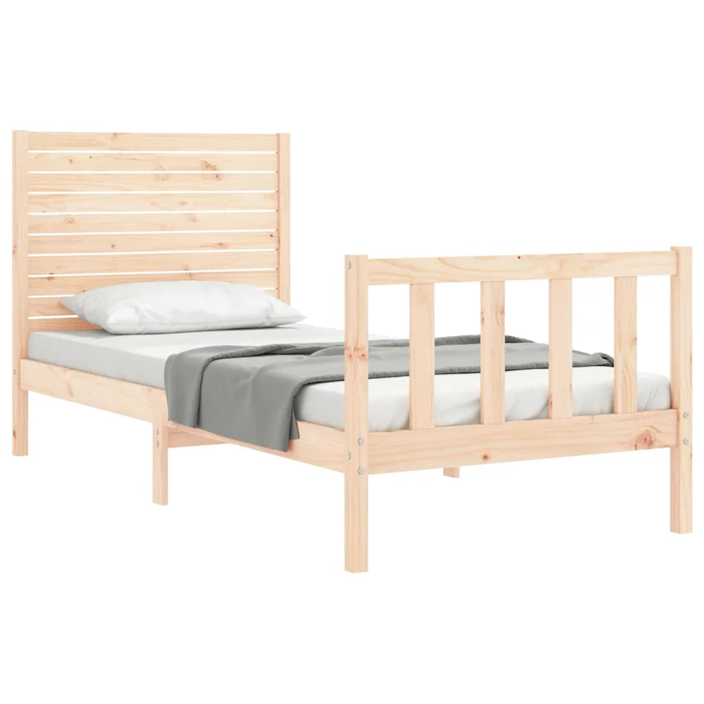 Giroletto senza Materasso-Struttura Letto 90x200 cm in Legno Massello di Pino 470227