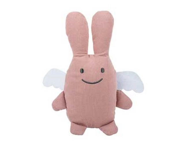 Trousselier - Angel Bunny Comforter 20Cm - Old Pink Linen