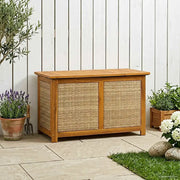 Scatola di Stoccaggio per Giardino 185 L 90 x 50 x 56 cm Beige 42002719