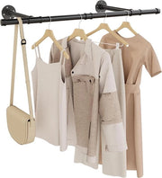 90 cm Pijp per Parete per Abbigliamento con Montaggio a Parete Sostenibile per Carichi Elevati in Acciaio - Maniglia Multifunzionale per Abbigliamento per Lavanderia e Cassetto (1 Pezzo)
