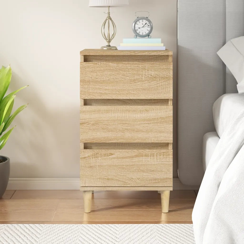Comodino | Armadio da Notte | Mobiletto da notte Rovere Sonoma 40x35x70 cm in Legno Multistrato