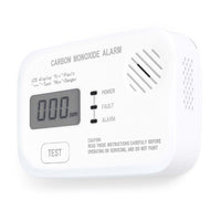 Set 10x Rilevatore monossido di carbonio con display 120 x 74 x 31 mm, allarme CO con batterie sostituibili incluse