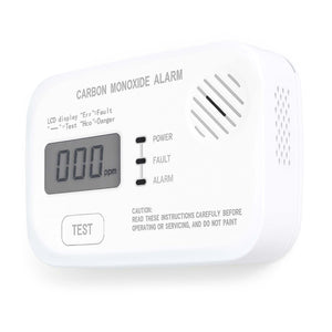 Set 10x Rilevatore monossido di carbonio con display 120 x 74 x 31 mm, allarme CO con batterie sostituibili incluse