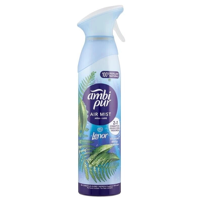 SET 8 AMBI PUR PROFUMATORE PER AMBIENTI DEODORANTE SPRAY OCEANO 185 ML
