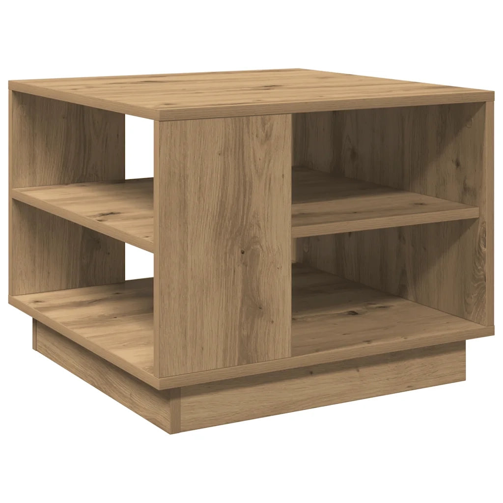 vidaXL Tavolino da Salotto Artigianale 55x55x42 cm Legno Multistrato