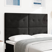 Testiera  con bottoni in velluto nero 160 cm