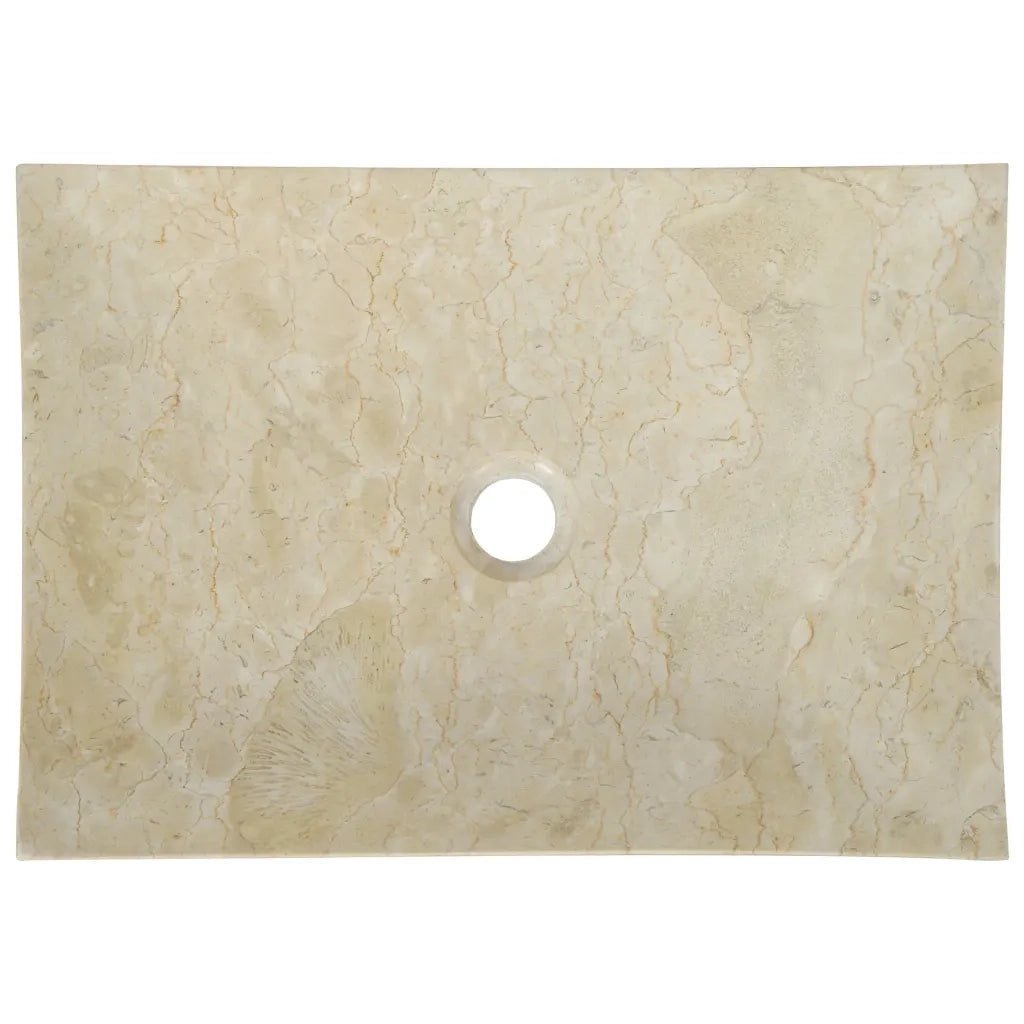 Lavandino 50x35x12 cm in Marmo Crema CFW9945605
