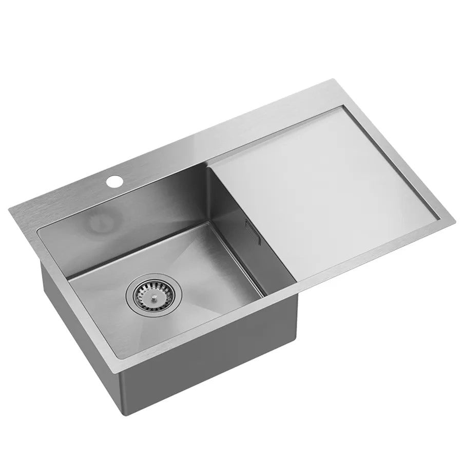 Lavello In Acciaio Russel 111 Brush Nickel Ventricolo sinistro