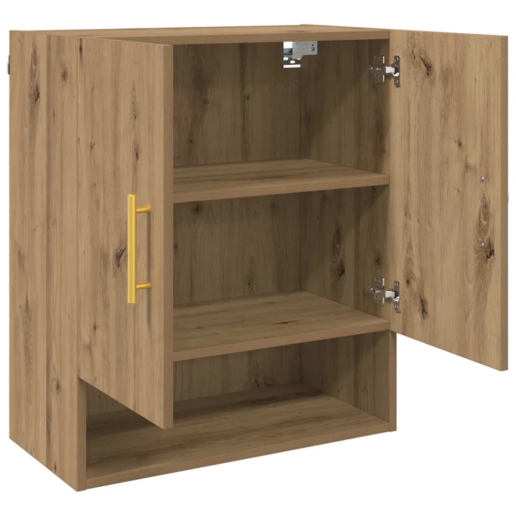 Armadietto a muro rovere artigianale 60 x 31 x 70 cm