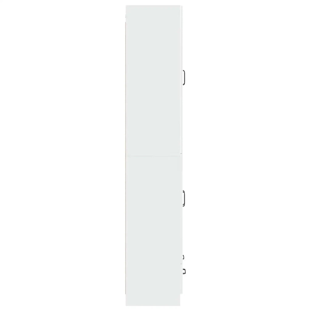 Set di armadi 2 pcs Bianco Lucido Legno ingegnerizzato 3416938