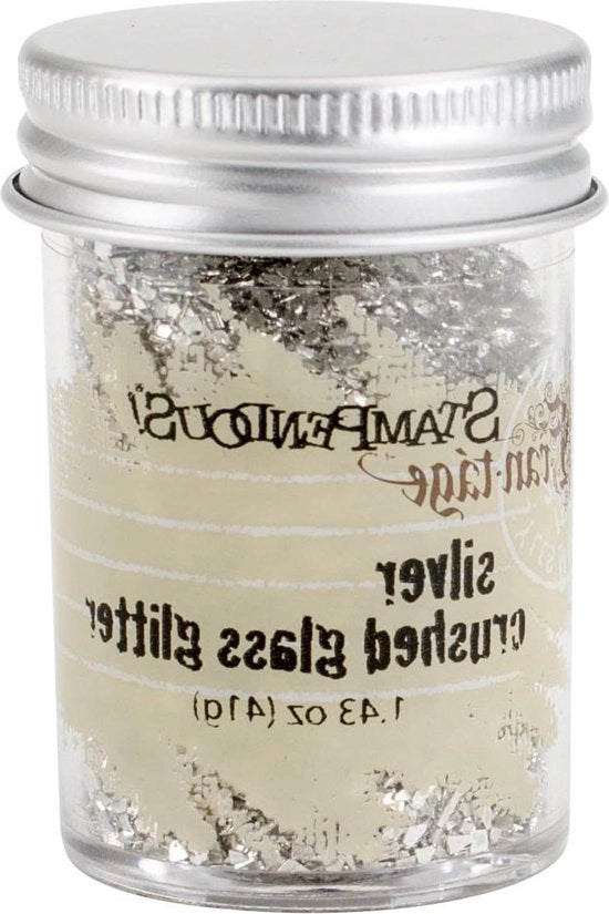 Vetro glitter argentato - 143 oz