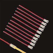 Strisce LED 2-punt connettore senza saldatura, connessione senza guaina 10 pezzi, 10cm cavo per strisce LED a 5mm COB.