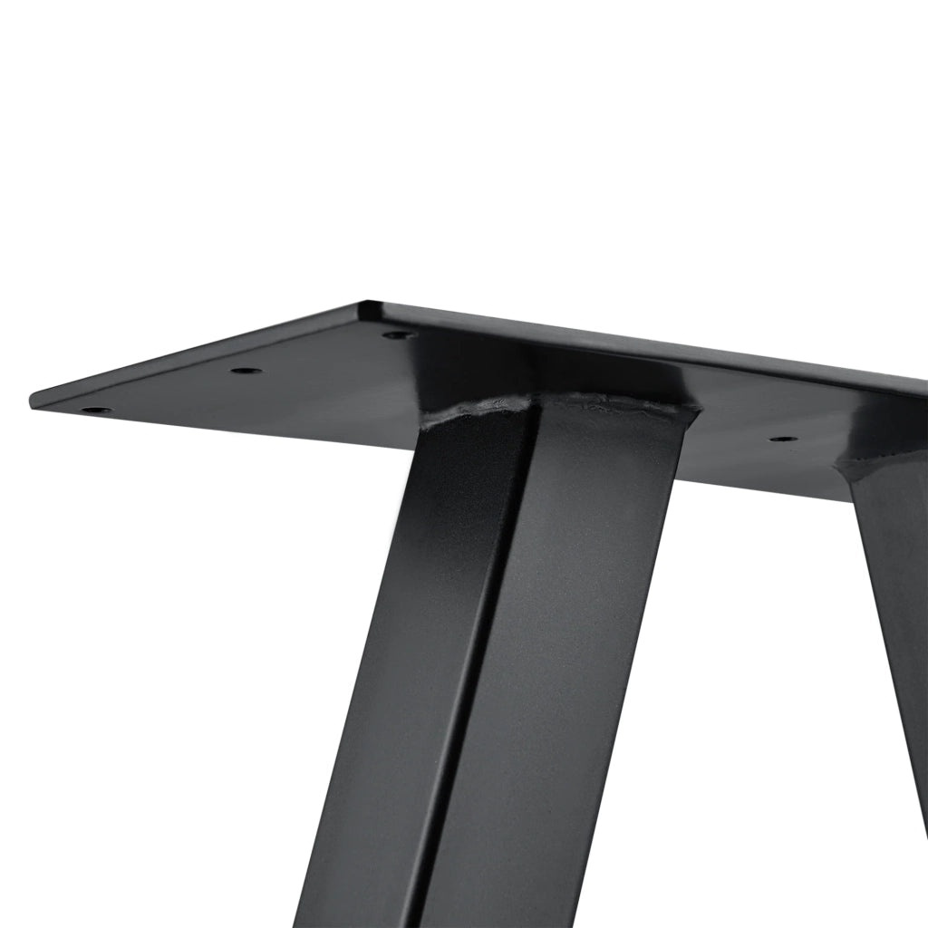 Set di 2 gambe per tavolo in metallo nero 40 cm 03_0003646