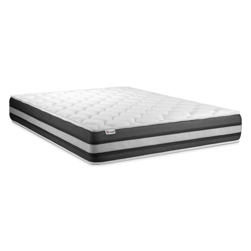 Letto con materasso VITAL SPRING ZEN 180 x 220 cm Rete kit Bianco