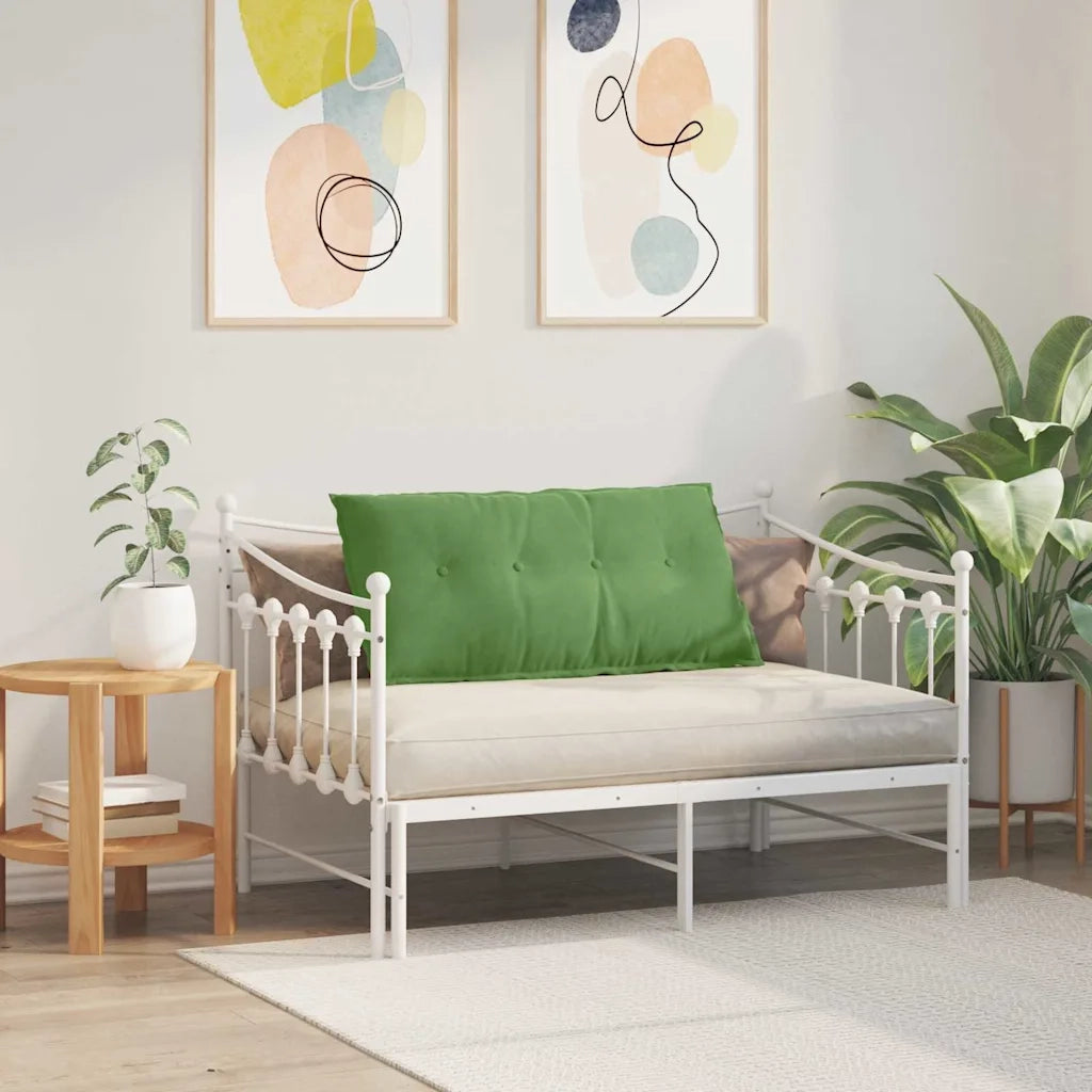 Cuscino per Schiena Verde chiaro 100 x 50 cm Tessuto in Cords 42014764