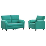 Set di divani 2 pcs Turchese Velluto 3430430