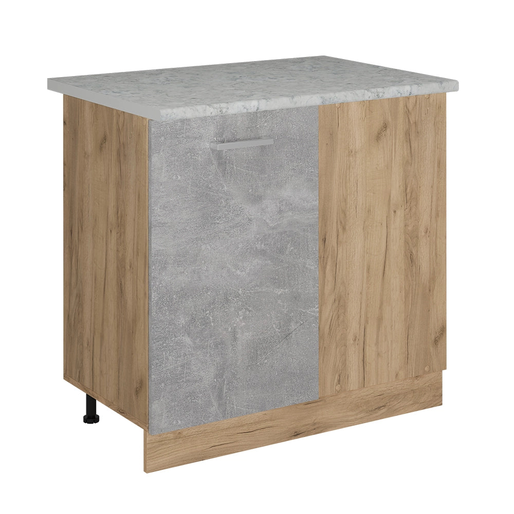 Vicco Mobile ad angolo cucina Calcestruzzo 86 cm PL Marmo