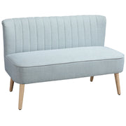 Divano 2 Posti Tessuto ¨C zephmum ¨C Verde Chiaro 117x56.5x77 cm