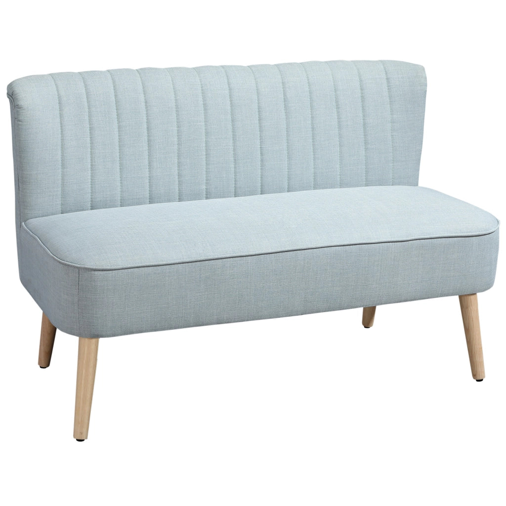 Divano 2 Posti Tessuto ¨C zephmum ¨C Verde Chiaro 117x56.5x77 cm