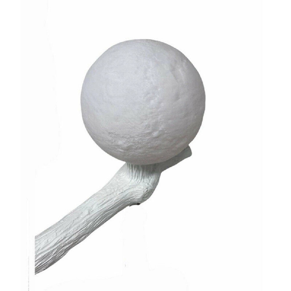 Trade Shop - Lampada Da Tavolo Decorativa A Forma Di Scoiattolo In Resina Lume Moderno G9 D06 - Bianco