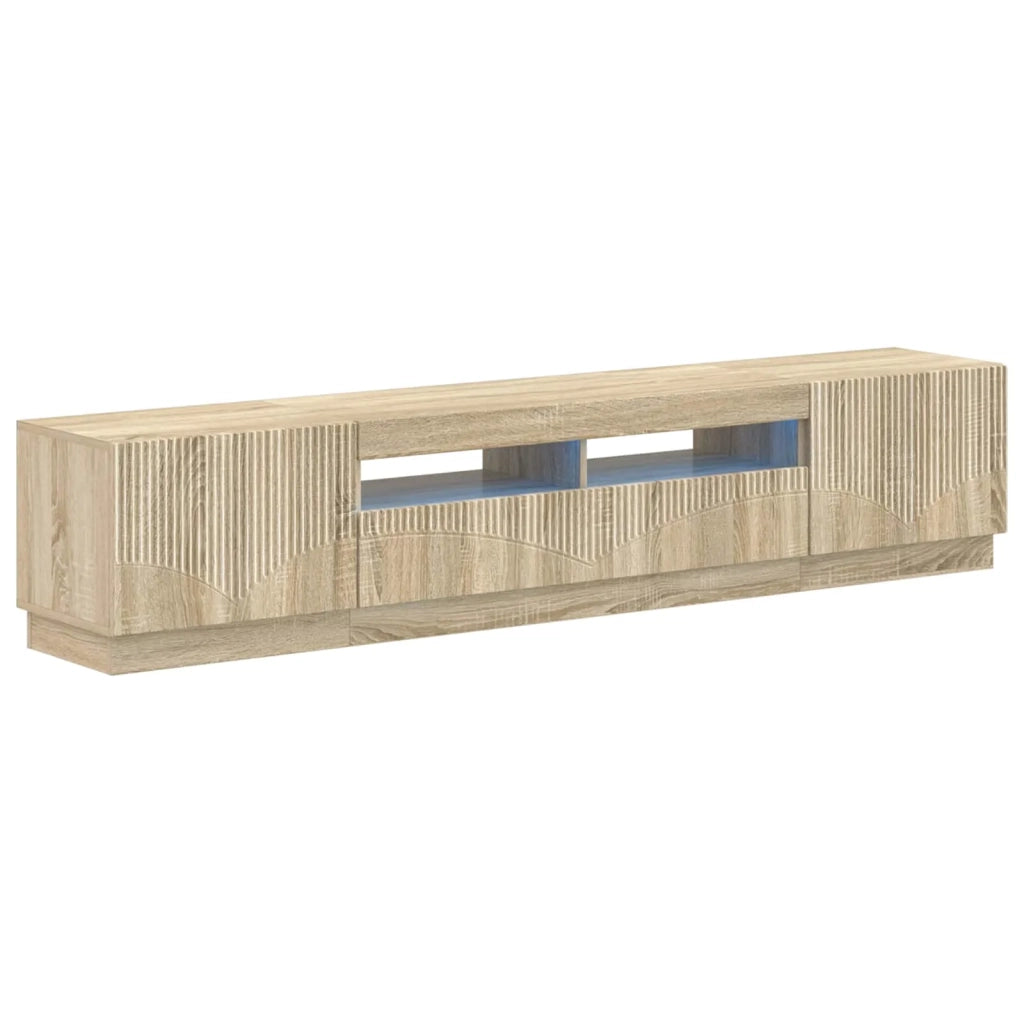 Mobile TV LED a 5 pezzi Rovere Sonoma Legno ingegnerizzato 3416839