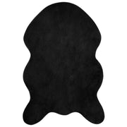 Tappeto del soggiorno | Tappeto antiscivolo in sintetica di coniglio OLITE Nero