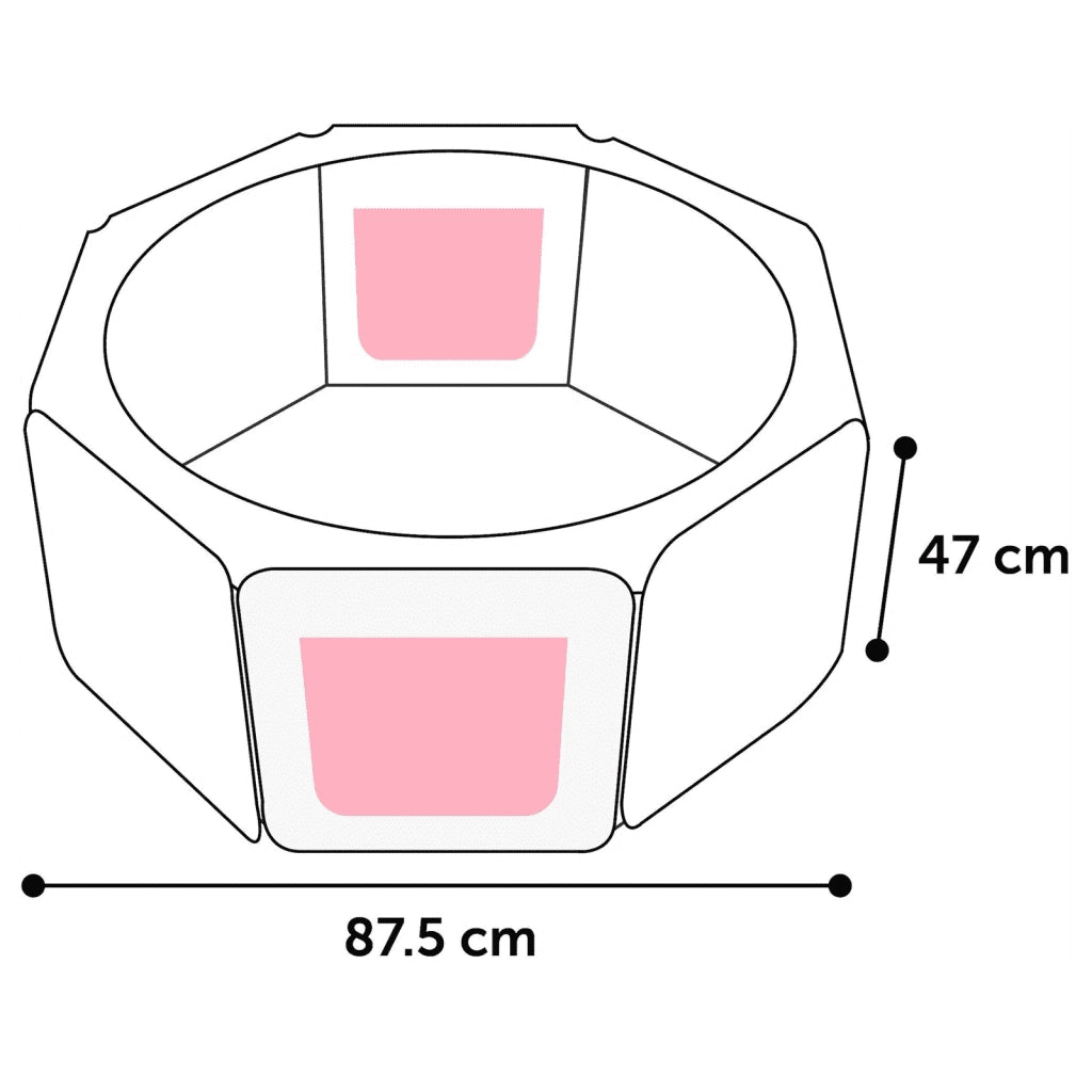 FLAMINGO Box per Animali Domestici Flavio 84x84x43 cm M Blu 439635