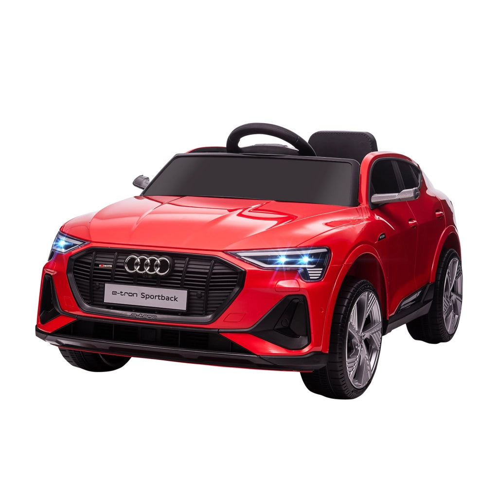 EasyComfort Macchina Elettrica per Bambini 3-5 Anni 12V con Telecomando, Auto con Luci e Musica, Velocità 3-8km/h, Luci e Musica, Rosso