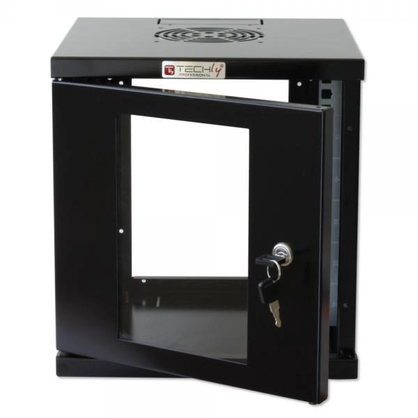Armadio Rack 10'' a muro 6 unità Nero