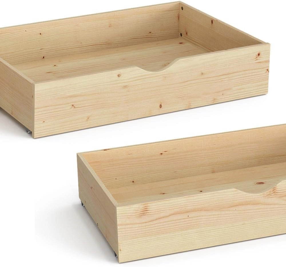 Cassetto rotante Everest, Legno naturale, 98 x 56 cm Set di 2
