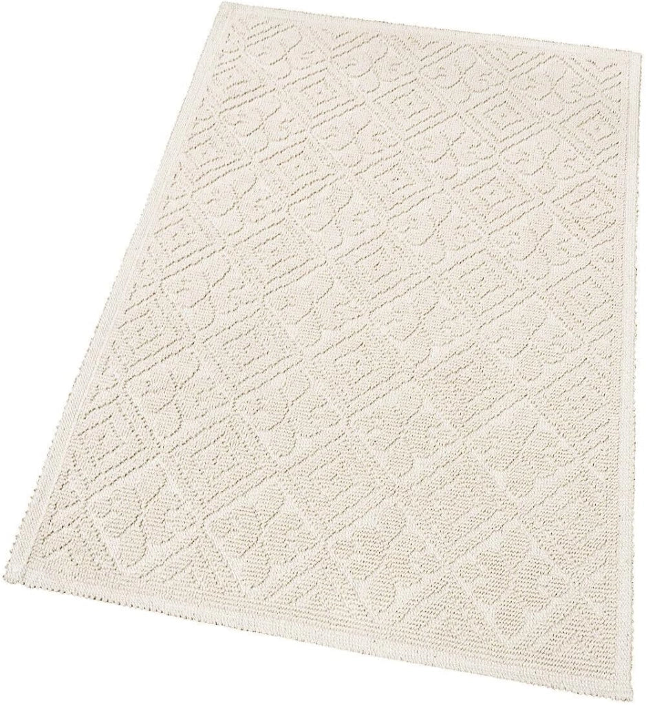 Tappeto Camera Scendiletto Bagno 60x135 cm Puro Cotone Lavabile Elegante Assorbente