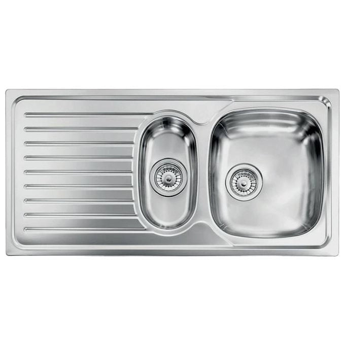 CM Siros 100x50 2V Lavello ad incasso Rettangolare Acciaio inossidabile