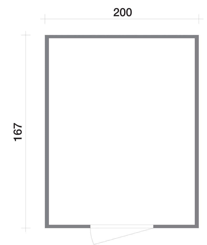 Casette Box da Giardino in Legno Porta Utensili 200x167x214 cm con Porta e Finestra Ecla Tortora