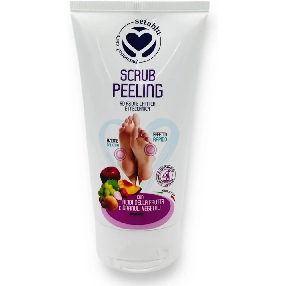 Trade Shop - Scrub Peeling Per Piedi Con Acidi Frutta Granuli Vegetali 150 Ml Effetto Rapido 408812 -