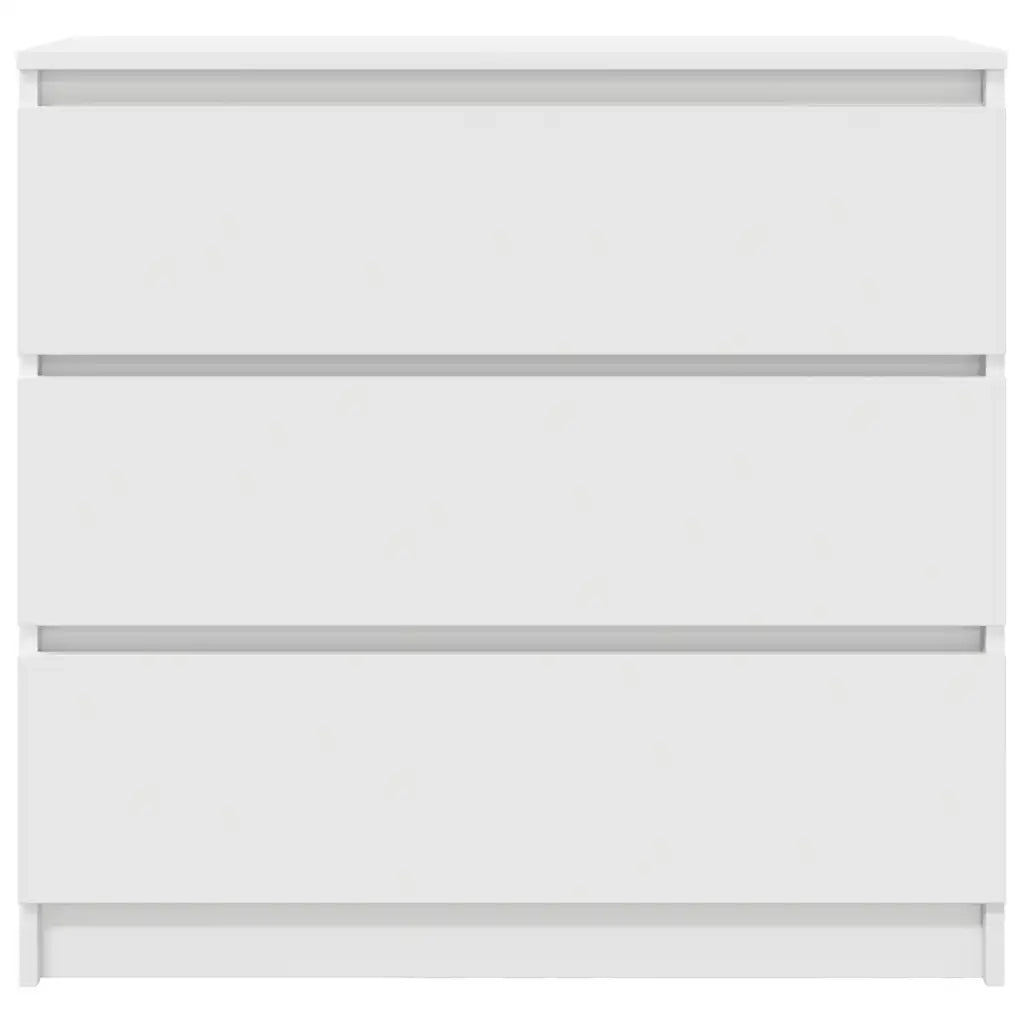 Credenza-Buffet-Armadio da cucina Bianca 80x35x76 cm in Legno Multistrato