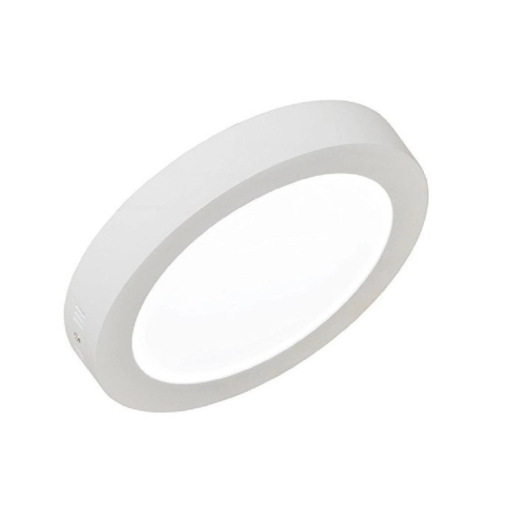 Trade Shop - Pannello Plafoniera Faretto Faro Tondo A Led 6-12-18-24 Watt Freddo Caldo - -bianco Naturale-24 Watt -tondo    -
