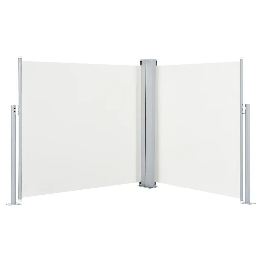 Tenda da Sole Laterale Retrattile-Tenda parasole per balcone per giardino Crema 120x600 cm 175431
