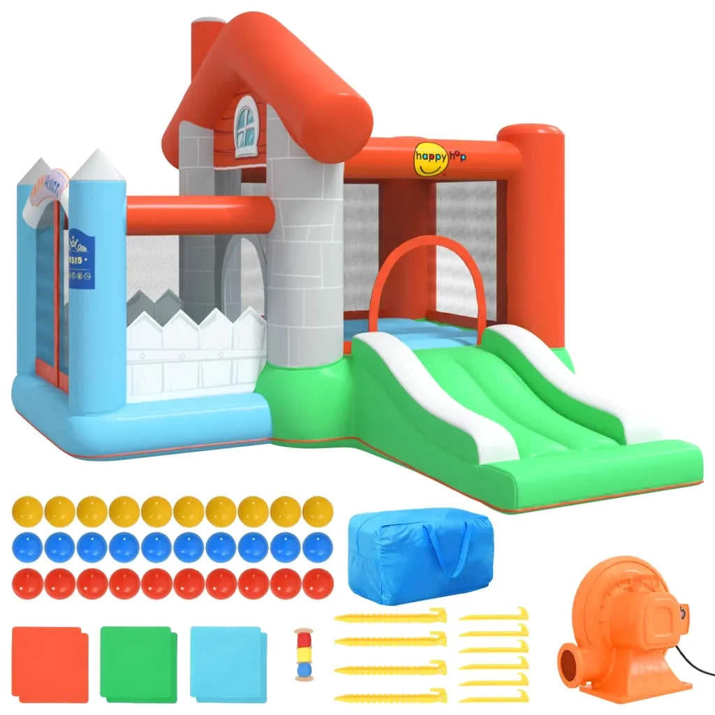 Happy Hop Castello Gonfiabile con Scivolo 272x257x220 cm in PVC 93444