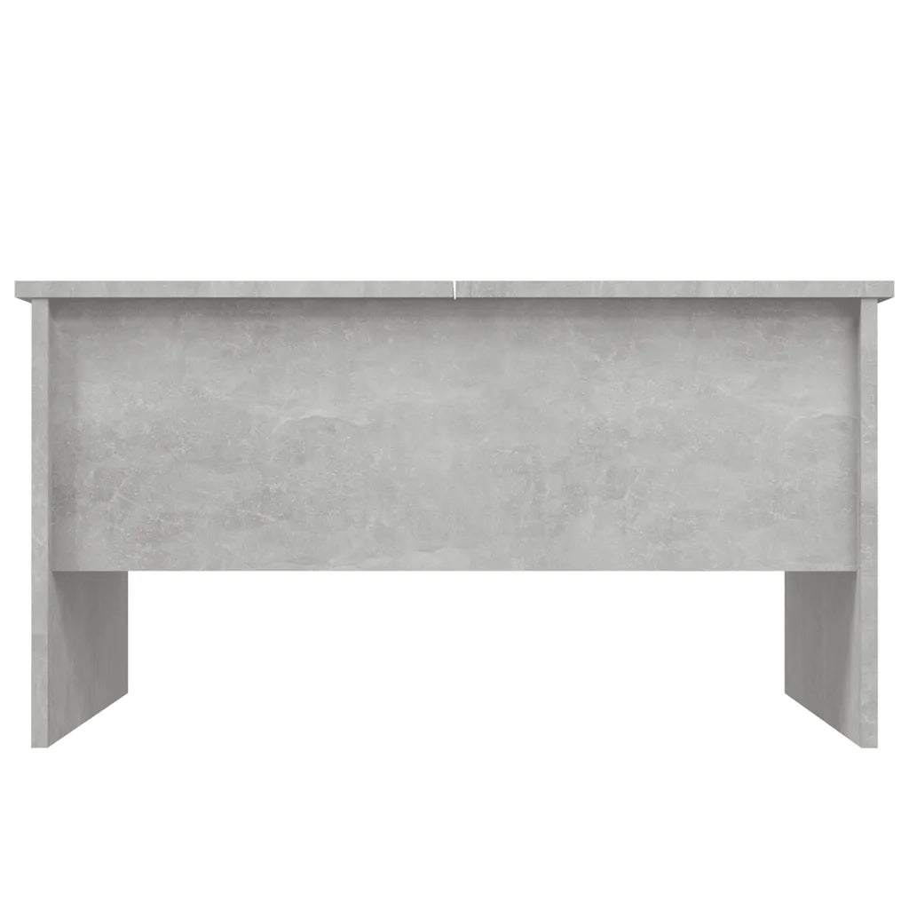 Tavolino Salotto Grigio Cemento 80x50x42,5 cm Legno Multistrato 809732