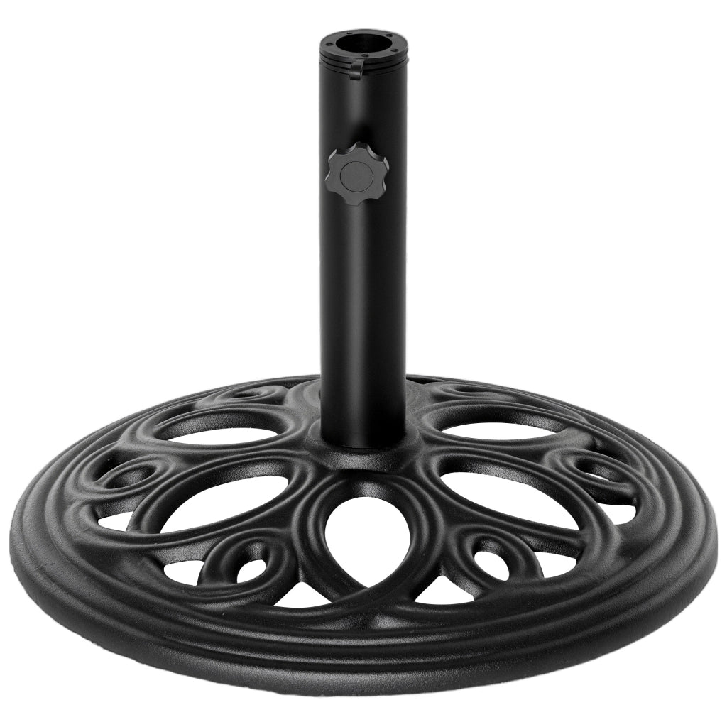 Piedistallo per parasole in ghisa ¨C zephmum ¨C nero, ? 45x33.5 cm, 11.5 kg