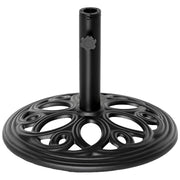 Piedistallo per parasole in ghisa ¨C zephmum ¨C nero, ? 45x33.5 cm, 11.5 kg