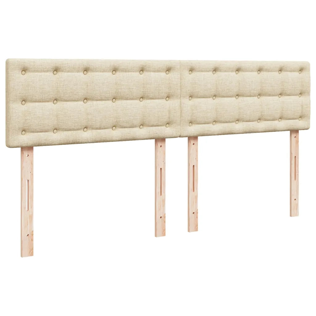 Giroletto a Molle con Materasso Crema 200x200 cm in Tessuto 3288314