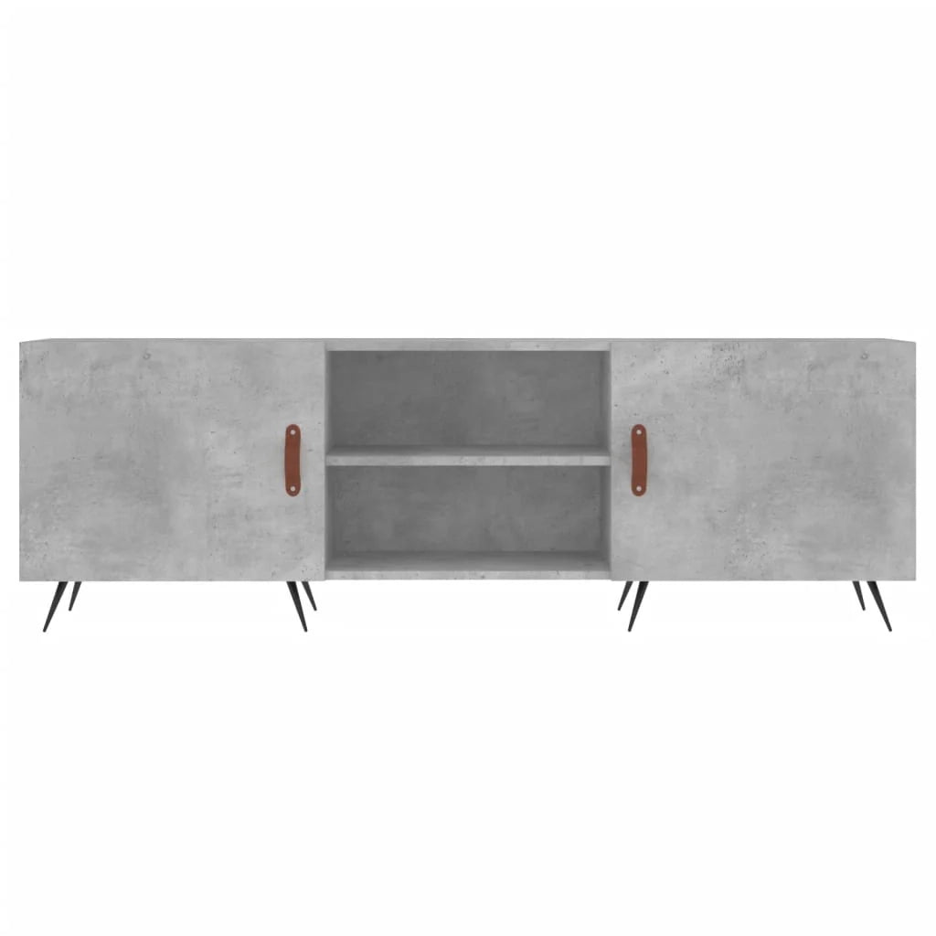 Mobile TV multimediale mensola TV credenza TV per sala da pranzo soggiorno camera da letto 150 x 30 x 50 cm legno ingegnerizzato grigio 02_0026001