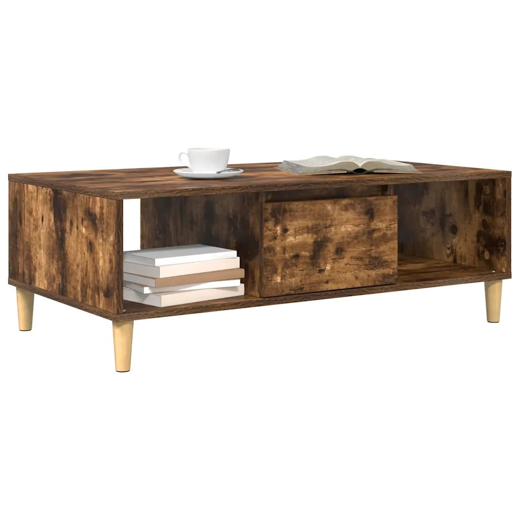 Tavolino da salotto Rovere fumé 102 x 55 x 35 cm 876193